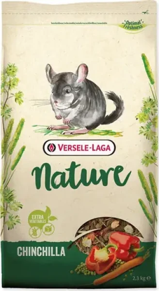 Versele Laga Nature Chinchilla 2,3 kg / Krmivo pro činčily / Bez obilovin / Vysoký obsah vlákniny (343941)