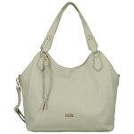 Elegantní dámská koženková kabelka na rameno Mandy, světle zelená