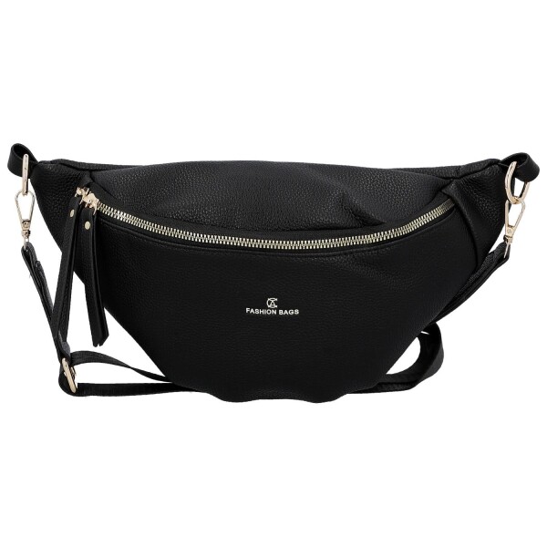 Trendy dámská koženková ledvinka Ebina, černá