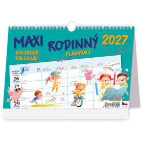 Kalendář stolní 2027 - MAXI RODINNÝ plánovací