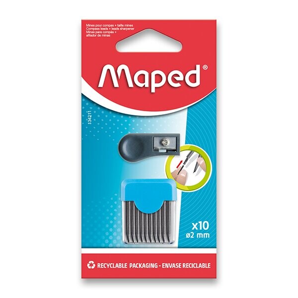 Tuhy do kružíka Maped 10 ks + ořezávátko