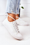 Dámské Kožené Tenisky Bílé Mega 40