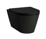 Laufen - Kartell Závěsné WC, Rimless, matná černá H8213317160001
