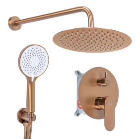 REA - Podomítková sprchová sada Drop Brush Copper + BOX REA-P9660