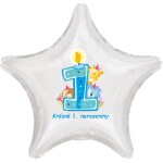 Krásné 1. narozeniny fóliový balónek hvězda pro kluky Balonky.cz Krásné 1. narozeniny fóliový balónek hvězda pro kluky Balonky.cz
