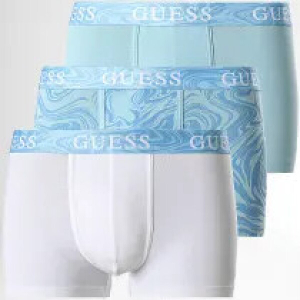 Pánské boxerky U3BG05K6YW0 P7JP modrobílé - Guess XL