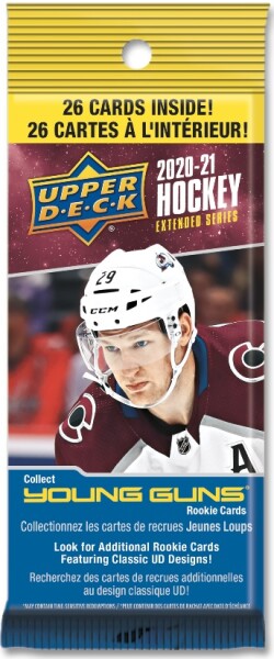 Hokejové Karty NHL 2020-21 Upper Deck Extended Series Hockey FAT Balíček