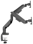 LC-Power LC-EQ-A34B-D / Stolní držák pro 2 monitory / do 34" / VESA 75x75, 100x100 / nosnost 20 kg / černá (LC-EQ-A34B-D)