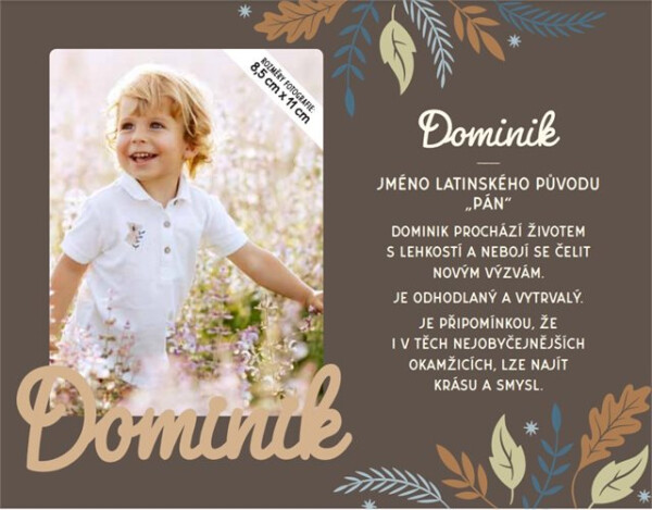 26_Fotorámeček se jménem_Dominik - Albi