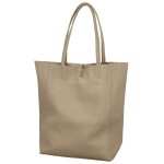 Luxusní dámská kožená kabelka na rameno Jane new, taupe