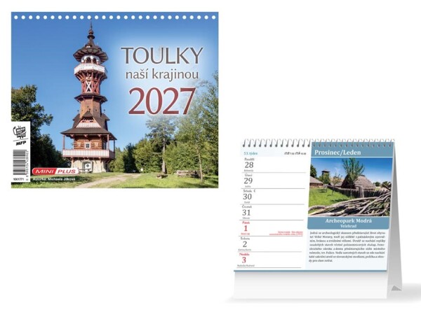 Stolní mini kalendář 2027 MFP Toulky naší krajinou