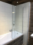 Vanová zástěna SAT 150x80 cm chrom SIKOVZPEV150 SIKOVZPEV150