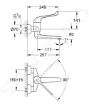 GROHE - Euroeco Special Páková umyvadlová baterie, chrom 32793000