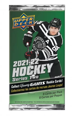 Hokejové Karty NHL 2021-22 Upper Deck Series 2 Retail Balíček