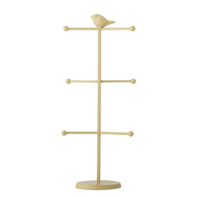 Bloomingville Kovový stojan na hrnky Dean 44 cm, krémová barva, kov