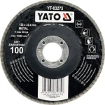 YATO Lamelový brusný kotouč na kov / Brusný kotouč / 125 x 22,4 mm / Zrnitost P120