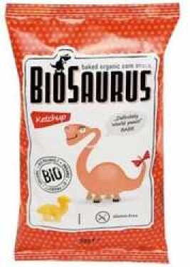 Biosaurus Kukuřičné křupky s kečupem 50 g BIO