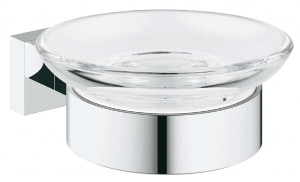 GROHE - Essentials Cube Mýdlenka s držákem, chrom 40754001