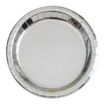 Talíře stříbrné lesklé 8 ks 22,8 cm Talíře stříbrné lesklé 8 ks 22,8 cm
