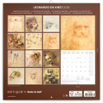 Nástěnný poznámkový kalendář 2026 NOTIQUE - Leonardo da Vinci, 30 x 30 cm