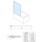 POLYSAN - MODULAR SHOWER vanová zástěna 1000x1500, čiré sklo BMS1-100