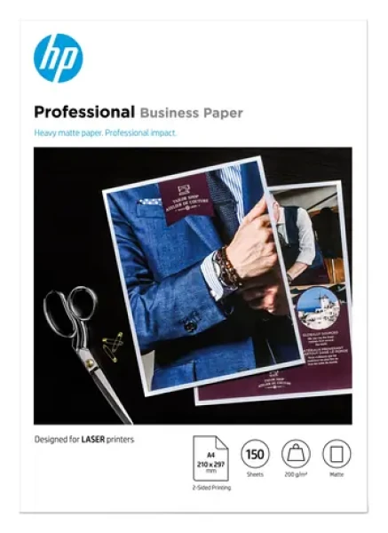 HP LaserJet / Fotopapír / matný / A4 / 200 g/m2 / 150 listů (7MV80A)