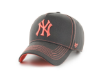 47 Brand Pánská kšiltovka New York Yankees MLB Contrast Stitch ’47 MVP DT Graphite