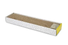 Beeztees Škrabadlo pro kočky kartonové PULA 47 x 12,5 x 4,5 cm