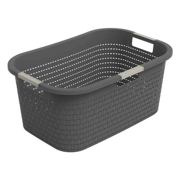 Koš na čisté prádlo COUNTRY antracit, 40 l