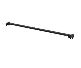Erga Paris, rohová vzpěra pro sprchové zástěny o tloušťce skla 6/8/10 mm, délka 60cm, černá matná, ERG-V02-PARIS-BAR60-BK