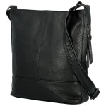 Módní dámská koženková crossbody kabelka Evelyne, černá