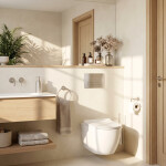 REA - Podomítkový Instalační Set Slim 024N pro WC s Tlačítkem HD Satin KPL-E1635