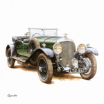Nástěnný poznámkový kalendář 2026 NOTIQUE - Classic Cars – Václav Zapadlík, 30 x 30 cm