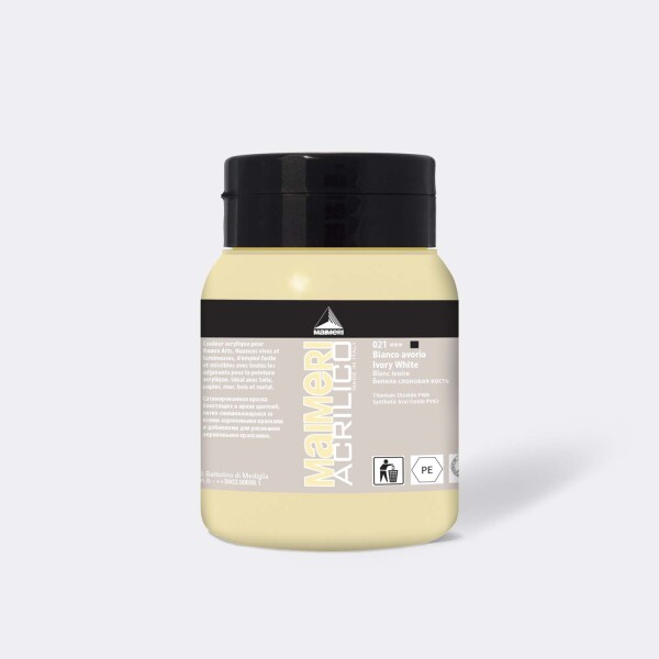 Akrylová barva Maimeri Acrilico 500 ml – slonová kost 021