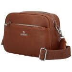 Trendy malá dámská koženková crossbody Kirikay, hnědá