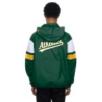 New Era Pánská bunda Oakland Athletics MLB Athletics Quarter Zip Windbreaker Grün Velikost: S