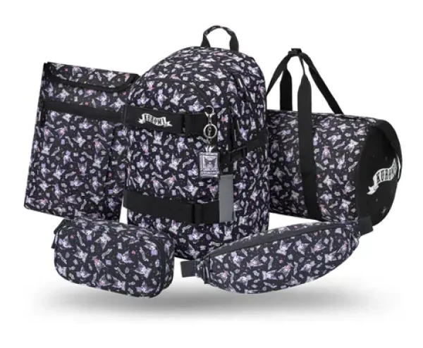 BAAGL SET 5 Skate Kuromi Black / Školní set / batoh, penál, sportovní taška, ledvinka, obal na notebook / GRS