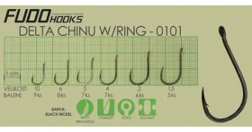 FUDO HOOKS Háček DeltaChinuRing v.2 / Rybářský háček / Balení 6 ks