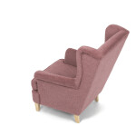 Křeslo ušák, růžová látka, AK-388 PINK2