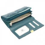 Módní dámská kožená peněženka Gregorio Azatea, modrá