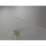 MEXEN/S - Lunar-B sprchový kout dveře křídlové levá 95 x 70 cm, transparent, zlato kartáčovaná 832-095-070-55-00-L