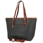 Trendová dámská koženková kabelka přes rameno Laila, šedá