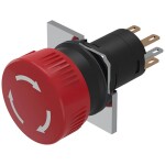 Arcolectric (Bulgin Ltd.) Arcolectric (Bulgin Ltd.) H8350RP, H8350RP tlačítkový spínač antivandal, 19 mm, 250 V/AC, 16 A, 1 ks