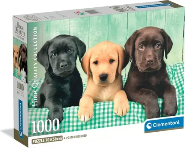 CLEMENTONI Puzzle Tři labradoři