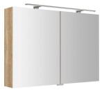 SAPHO - RIWA galerka s LED osvětlením, 101x70x17cm, dub alabama RIW100-0022