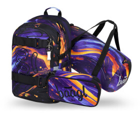 BAAGL SET 3 Skate Vibe: batoh, penál, sportovní taška GRS