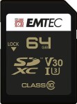 EMTEC SpeedIN Pro SDXC 64GB / Class 10 / UHS-I / U3 / čtení 95MBs zápis 80MBs / vhodné pro 4K (ECMSD64GXC10SP)