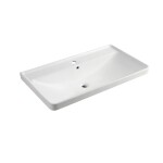 Mereo Siena, koupelnová skříňka s keramickým umyvadlem 101 cm, bílá lesk CN4121