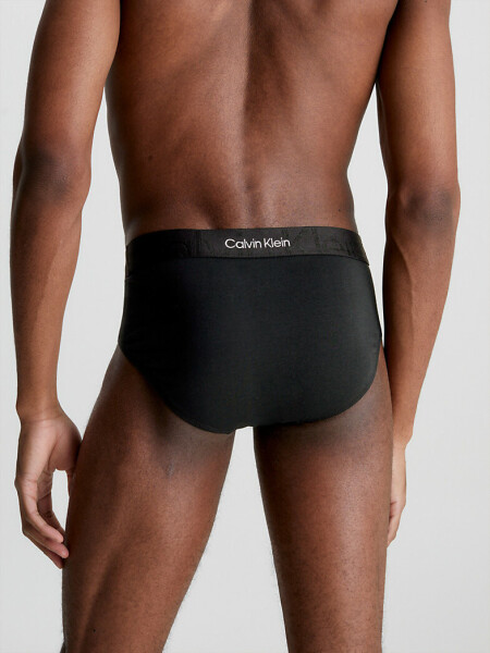 Pánské slipy Briefs Embossed Icon 000NB3298A UB1 černá - Calvin Klein XL