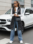 Dámská prošívaná vesta s kapucí černá FashionStreet TY5255 L